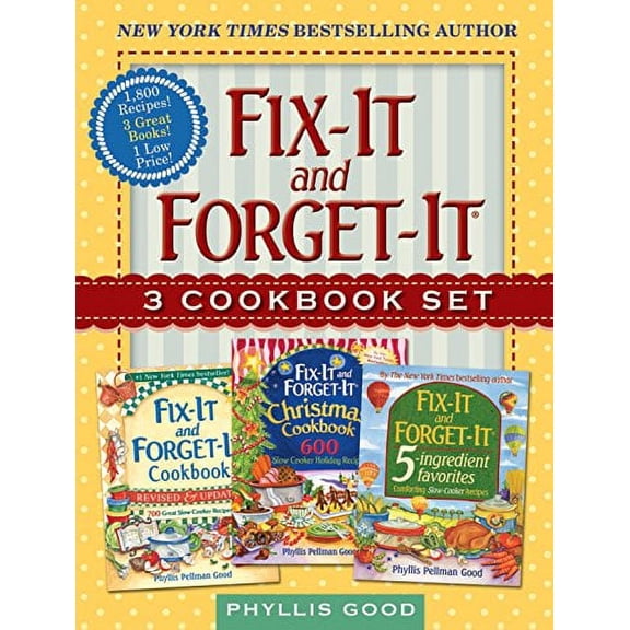 Pre-Owned Fix-It and Forget-It Box Set: 3 Slow Cooker Classics in 1 Deluxe Gift Set (Paperback) 1680990527 9781680990522