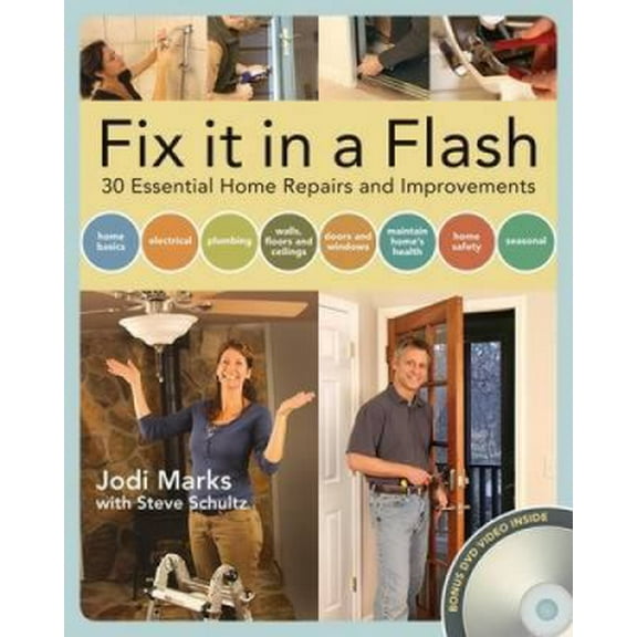 Pre-Owned Fix it in a Flash: 25 Common Home Repairs and Improvements (Paperback) 1558708634 9781558708631