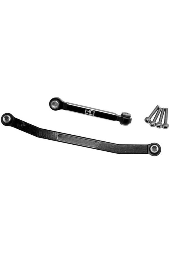 Fix Link Tight Tolerance Steering Rod, Black Aluminum - SCX24