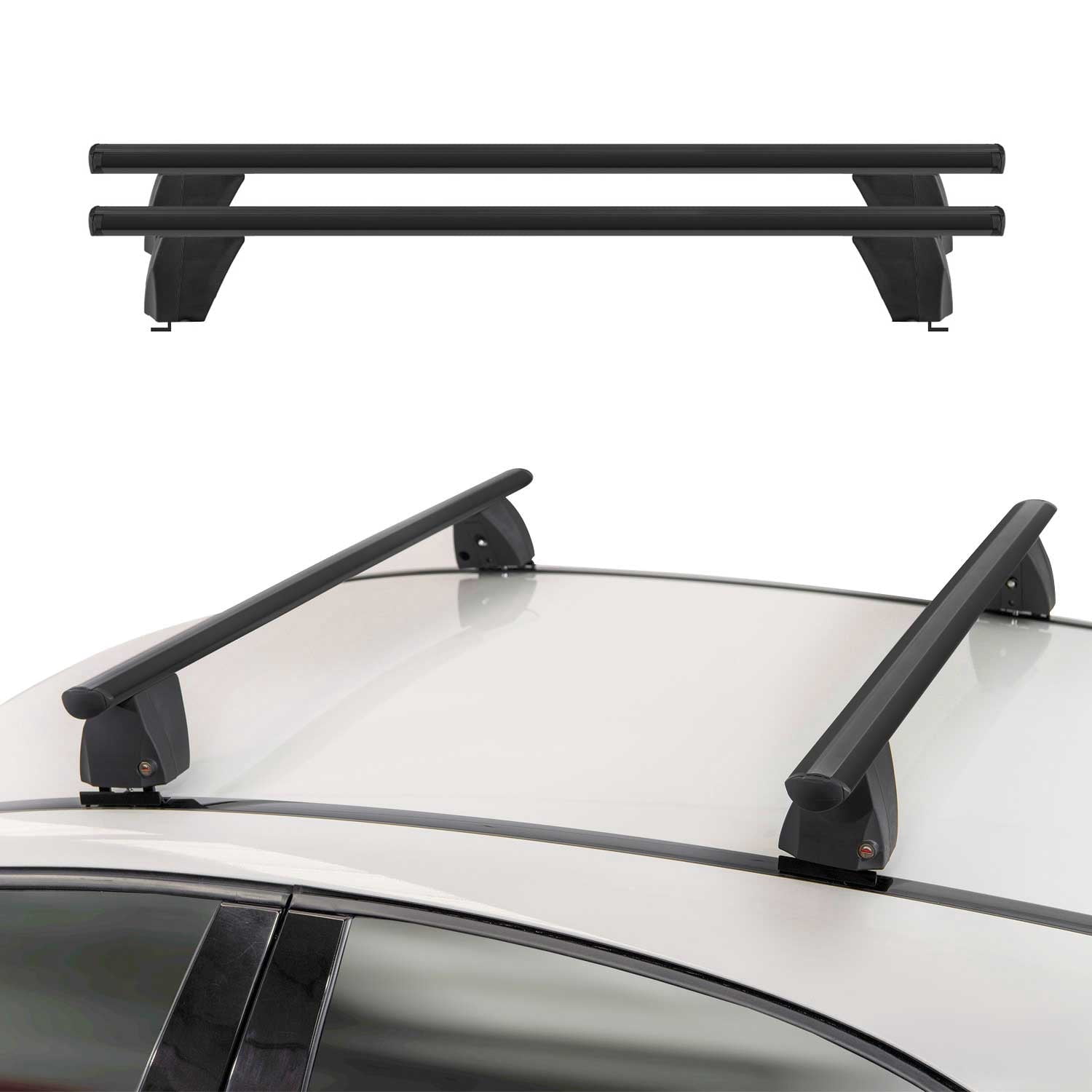 Fix Rack Front View Fix Point Roof Racks for Mercedes CLA Shooting Brake X117 2015-2019 Alu ...