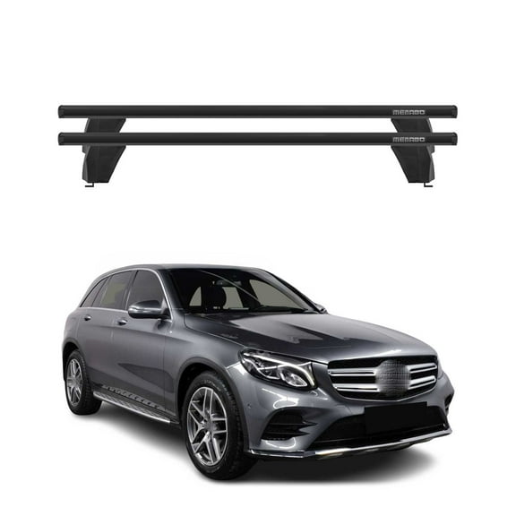 Fix Point Roof Racks for Mercedes GLC Class Coupe C253 2016-2019 Alu Black