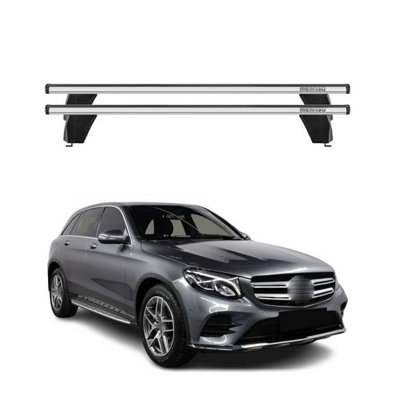 Fix Point Roof Racks for Mercedes GLC Class Coupe C253 2016-2019 Alu Gray