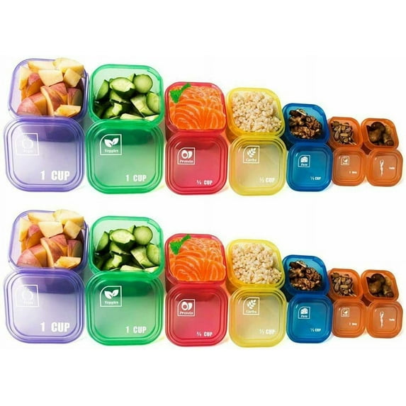 Fix Portion Control Containers Kit Beachbody Meal Plan 14 pack 21 Day