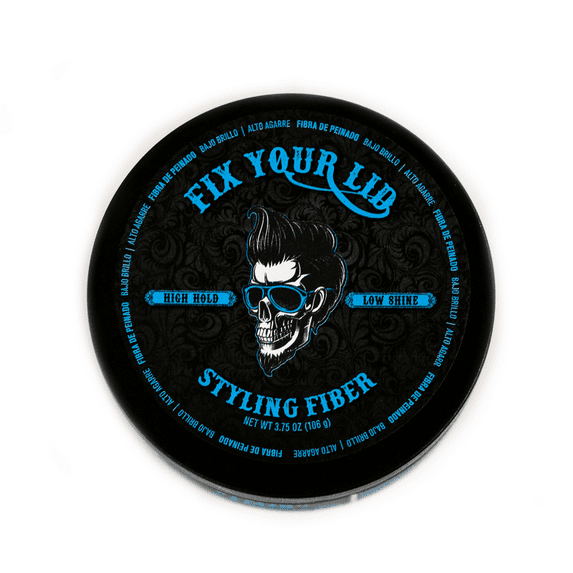 Fix Your Lid Fiber Strong Hold Low Shine Hair Styling Gel, 3.75oz