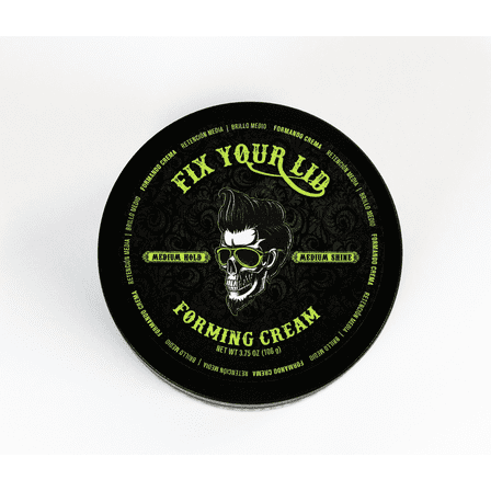 Fix Your Lid Forming Shine Enhancing Hair Styling Cream, Medium Hold & Shine, Cruelty-Free 3.75 Oz