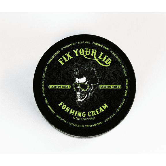 Fix Your Lid Forming Shine Enhancing Hair Styling Cream, Medium Hold & Shine, Cruelty-Free 3.75 Oz