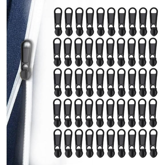 Fix Zip Puller, 2024 Upgrade Fix Zipper Puller Zipper Pulls Replacement, Universal Zipper Repair Kit Instant Zipper Replacement Slider for Sewing Clothes Jacket Backpacks (20)