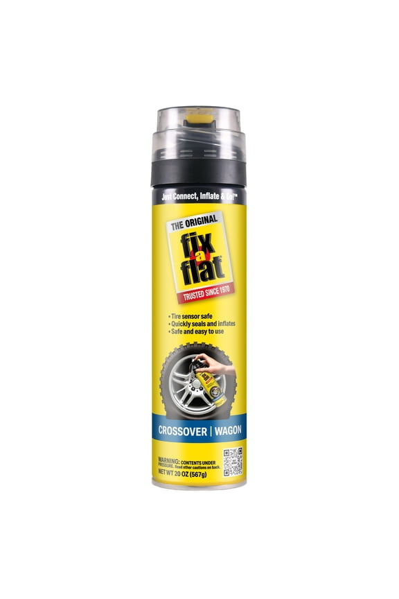 Aerosol Emergency Flat Tire Repair and Inflator, Eco-Friendly for Large Tires, Universal Fit for All Vehicles, 20 oz pack - S60430