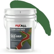 Skid Grip Anti-Slip Floor Coating, Slip-Resistant Pavement, Cement and Concrete Paint, Emerald, 5 Gallon