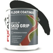 Skid Grip Anti-Slip Floor Coating, Slip-Resistant Pavement, Cement and Concrete Paint, Jet, 1 Gallon