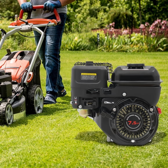 Fixartoo 7.5HP 4-Stroke Engine 212CC,600RPM Gasoline Motor,Single Cylinder w/Silencer & Pull Start,for Weed Wacker Agricultural Equipment Karting Water Pump