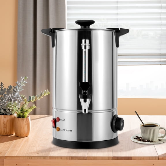 Fixartoo  Commercial Coffee Urn 2.1 Gal ,950W Coffee Maker with Adjustable Temp & Reusable Filter,for Parties Offices Buffets