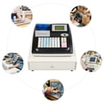 thumbnail image 1 of Fixartoo Electronic Cash Register,48-Key POS System with LCM & LED Display,4 Bill 5 Coin Slots,UV Bill Checker, for  Retail Store Supermarket, 1 of 16