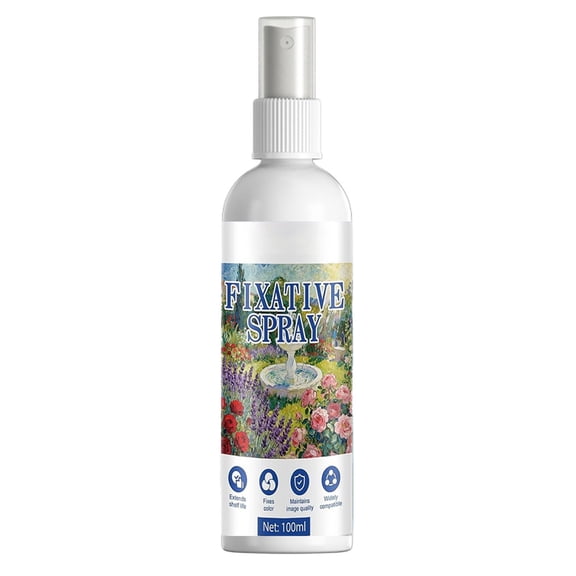 Fixative Spray 100ml Quick Drying Proof Setting Coating for Pencil Drawings Art Painting Acrylics Gouache Wallpaper Projects