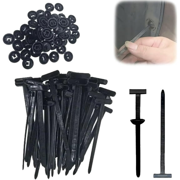 Fixbind Snap-Fit Nylon Fastening Clip for Car Repairs, Fix Bind Snap-Fit Nylon Fastening Clip, Nylons Universal Cable Tie Buckle, New Multifunctional Cable Tie Buckle, Fasteners Car Body (50)