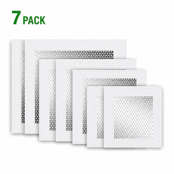 Sentryse Drywall Repair Patches, 7-Piece Self-Adhesive Aluminum Mesh Wall Patch Kit for Holes, 2-Inch, 4-Inch and 6-Inch