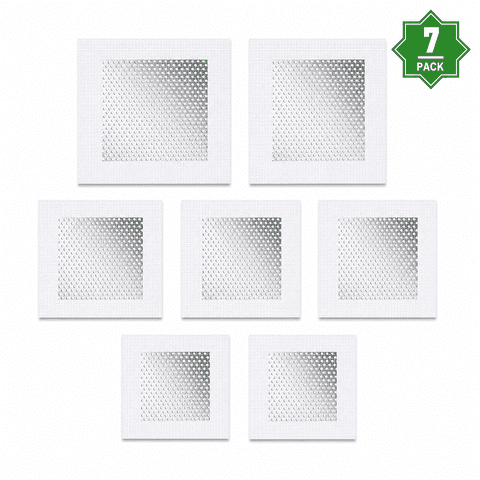 Sentryse Drywall Repair Patches, 7-Piece Self-Adhesive Aluminum Mesh Wall Patch Kit for Holes, 2-Inch, 4-Inch and 6-Inch