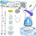 Fixdono Electric Spin Scrubber, 6 Replaceable Cleaning Heads Cordless