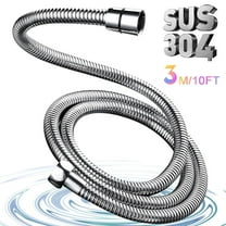 Sentryse Shower Hose Extra Long 118", Chrome Handheld Shower Head Hose with Brass Insert and Nut