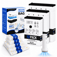 thumbnail image 1 of Fixdono Vacuum Storage Bags for Travel with a Cordless Rechargeable Pump, Space-Saving 30-Bag Set for Clothing Storage in Luggage and Closets, 1 of 8