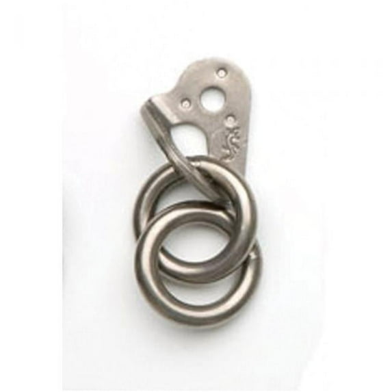 Fixe 402227 0.375 in. Double Ring Anchor, Plated Steel