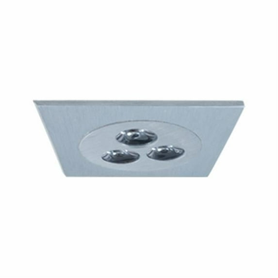 Fixed 3-Light LED Slim Disk., Brushed Aluminum