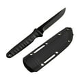 thumbnail image 1 of Fixed Blade Hunting Knife with Sheath, 8-inch Survival Knives for Men Tactical Bowie Knife with Non-Slip Handle for Bushcraft, Outdoor Camping (Black), 1 of 7
