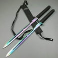 thumbnail image 1 of Fixed Blade Machetes Set. Spear Stainless Steel Blade. for Camping, Hunting, Outdoor Activit Use, Collection, Gift (Rainbow), 1 of 7