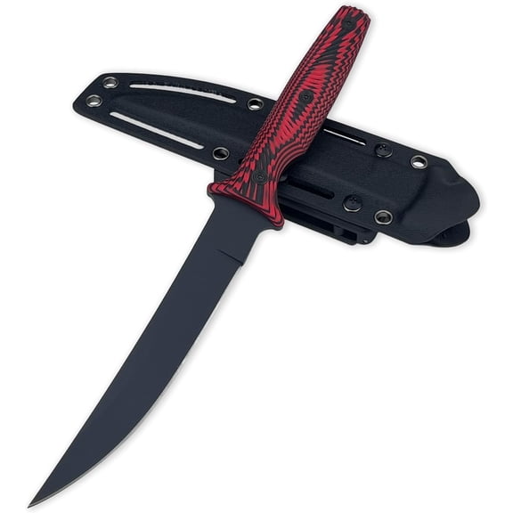 Fixed Blade Outdoor Knife - D2 Steel Blade, G10 Handle with Kydex Sheath, Ideal for Camping, Hiking, Fishing & BBQ