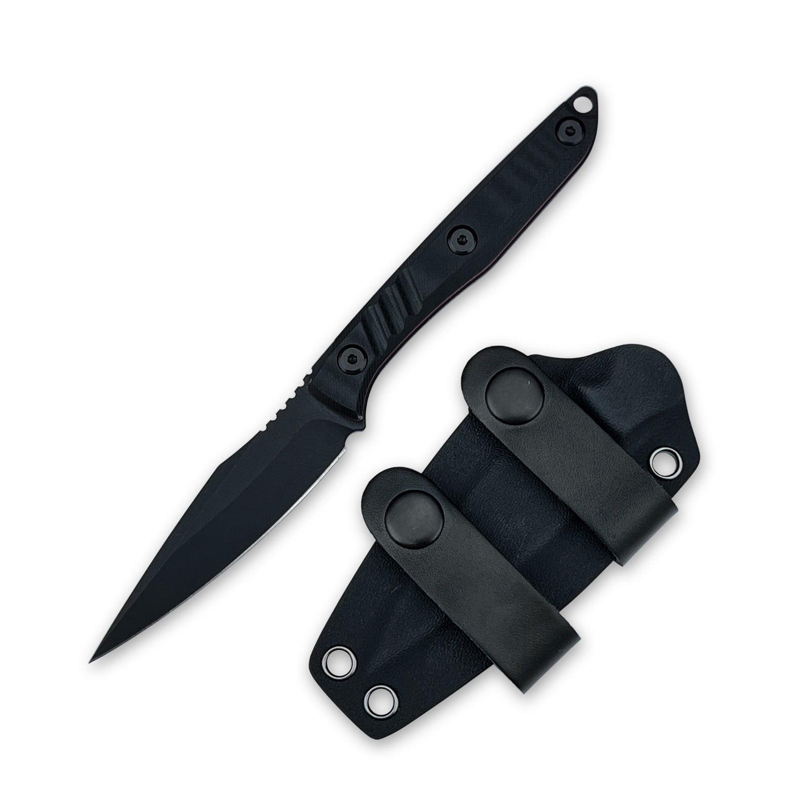 Fixed-Blade Utility Knife with Sheath, for Camping, Hiking and Outdoor Tasks