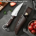 thumbnail image 1 of Fixed Blade knive hardness outdoor knife, , hand forged stainless steel knife, camping bbq special knife, portable small knife, fruit knife, 1 of 7