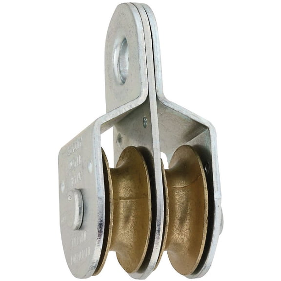 National Hardware Fixed Eye Double Pulley - Steel, 2 Eye Pulleys - Multicolor  Standard Mounting Hardware, Drop-In Replacement