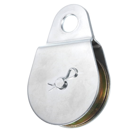 Fixed Eye Steel Pulley 125mm Single Pulley Block Iron in Zinc Plated
