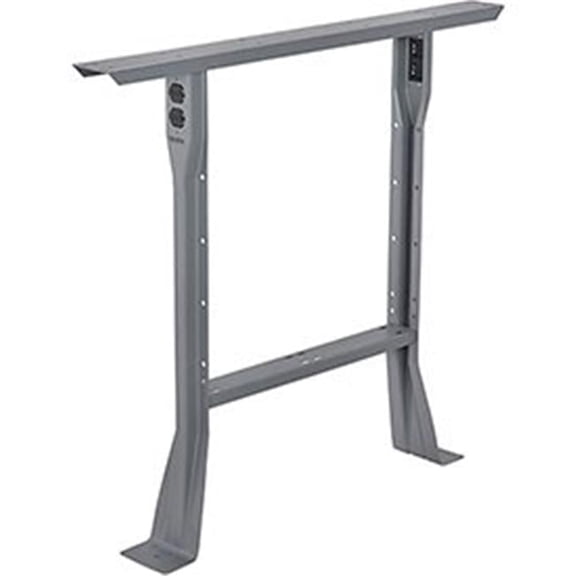 Fixed Height Workbench Leg - Gray - 32 in. - Scratch Resistant Finish