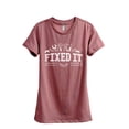 thumbnail image 1 of Fixed It Women's Fashion Relaxed T-Shirt Tee Heather Rouge Small, 1 of 3
