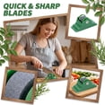 thumbnail image 1 of Fixed Knife Sharpener Tool, 4.9in Manual Rolling Knife Sharpener with Base Fast Sharpening Stone Kitchen Sharpening Tool for Knives Scissors Home Use (Green), 1 of 6