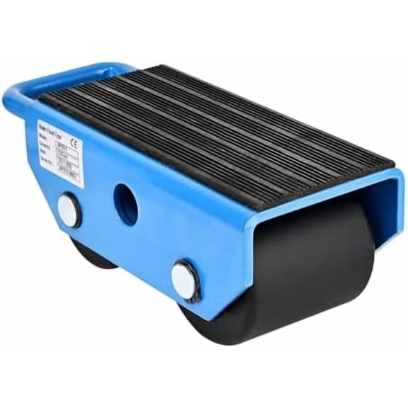 Fixed Machinery Skate for Moving Industrial Equipment, Heavy Duty 5500lbs/2.5t Capacity Machine Skates-Thicken Carbon Steel Construction,2 Nylon Roller & Rubber Surface Machinery Mover$$Tools