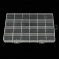 thumbnail image 1 of Fixed Plastic Organizer Box,1 Pc Clear 24 Grids Organizer Box,Compartment Storage Container,Visible Storage Box for Craft,Plastic Electronic Component Tool Box, 1 of 7