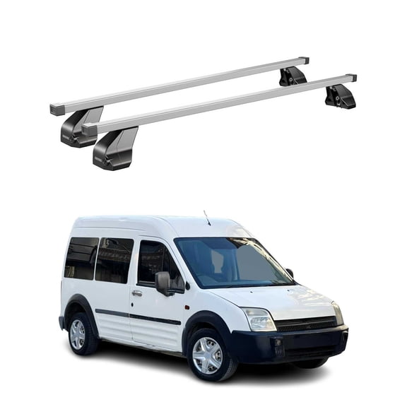 Fixed Point Rack For Ford Transit Connect 2010-2013 Silver Carrier Cross Bar