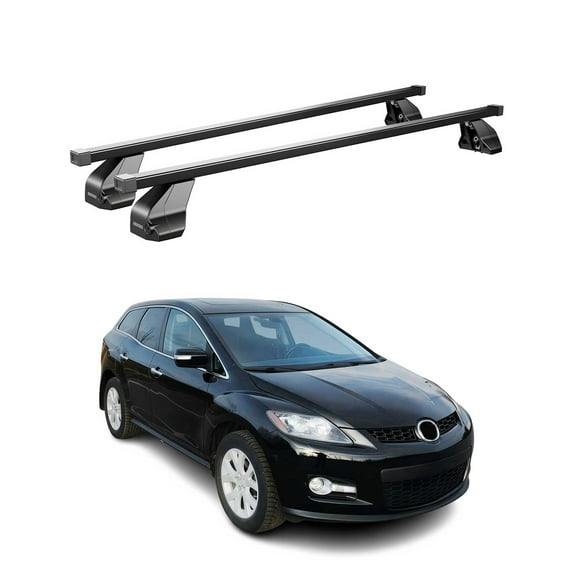 Fixed Point Rack For Mazda CX-7 2007-2012 Black Carrier Top Cross Bar Luggage