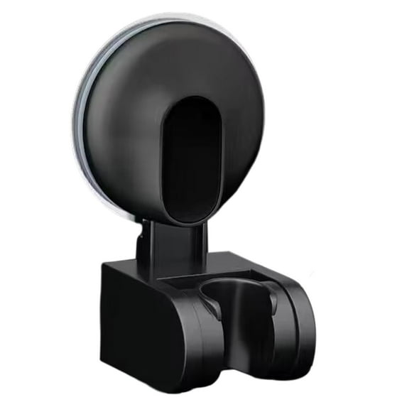 Fixed Shower Heads Shower Hose Holder Self Sticky Wall Hanging Shower Spray Holder Shower Arm Bracket for Washroom Apartment Accessories black