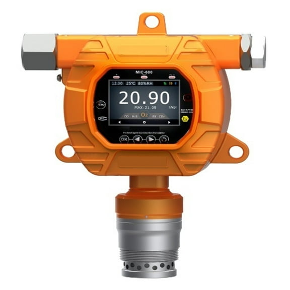 Fixed Single Gas Detector, O2, H2S, CO, EX; Combustible Gas Detector High-precision Sensor,w LED Alarm