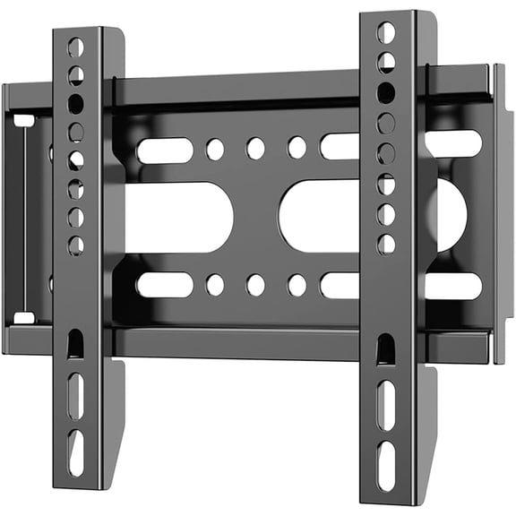Fixed TV Wall Mount for 14-42" Flat Screen TVs, Small Wall Mount TV Bracket fit 19 24 28 32 35 39 40 inch, Up to 200x200mm 55lbs Max Load, Easy Install Low Profile Monitor Mount Bracket