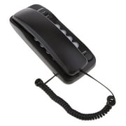 Fixed Telephony Analogue Telephones with LCD Screen for Office Hotel Home Kitchen - Black, as described
