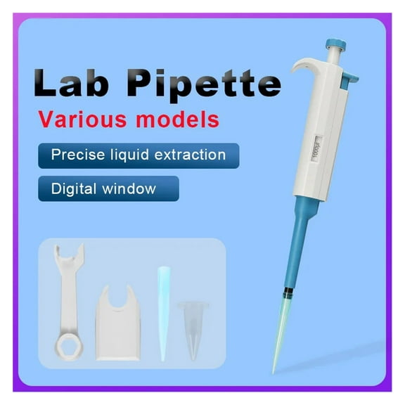 Fixed Volume Single Channel Pipettor Gun Autoclavable Transfer MicroPipette Pipette with Tip Hot ,Professional Calibration