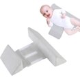 thumbnail image 1 of Fixed Wedge Pillow, Side Sleeper Support Cushion for , Adjustable 45-Degree Triangle Design, Breathable & Washable Cover (Gray), 1 of 8