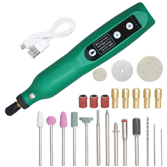 Fixed speed electric engraving machine Mini jade engraving pen electric grinding machine-green