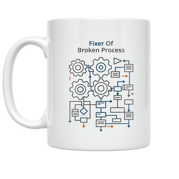 Fixer Of Broken Process - Office Problem Solver - 11 oz Ceramic Coffee Mug