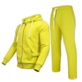 thumbnail image 1 of Fixha Men's Casual Tracksuits Long Sleeve Full Zip Hooded Athletic Sports Jogging Suits Sweatsuits for Men-Fluorescent Green，3XL, 1 of 5