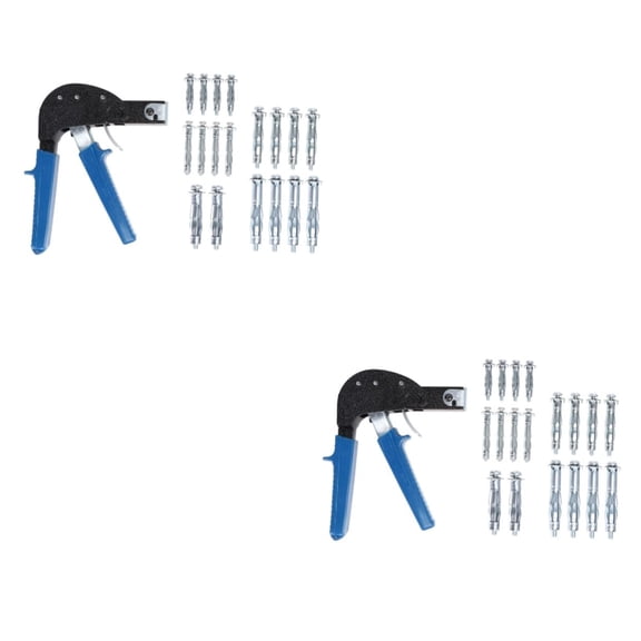 Fixing Screw 38 Pcs Tools Setting Tool Plasterboard Anchor Hollow Wall Anchor Cavity Plasterboard Plug Installation Wall Anchor Setting Tool